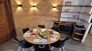 Lagopède salle à manger chalet