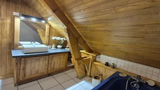 Lagopède salle de bain étage chalet