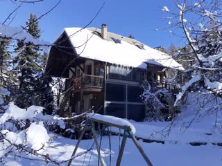 les Orres chalet Pelve Ouest l'hiver à la montagne